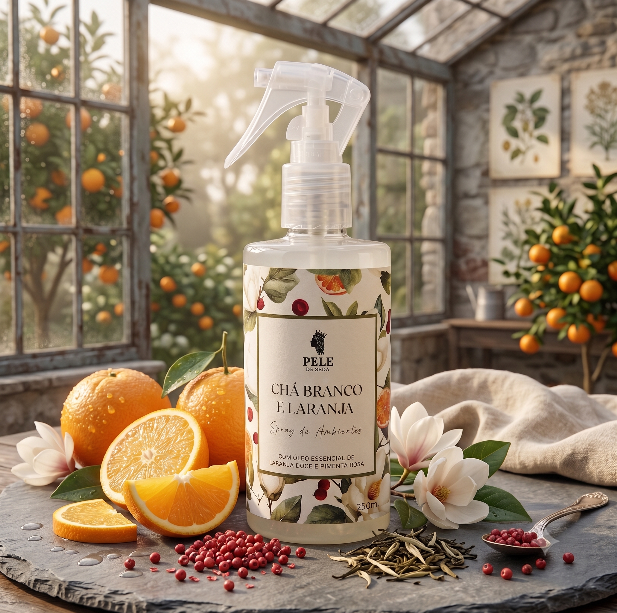 Chá Branco e Laranja - Spray de Ambientes