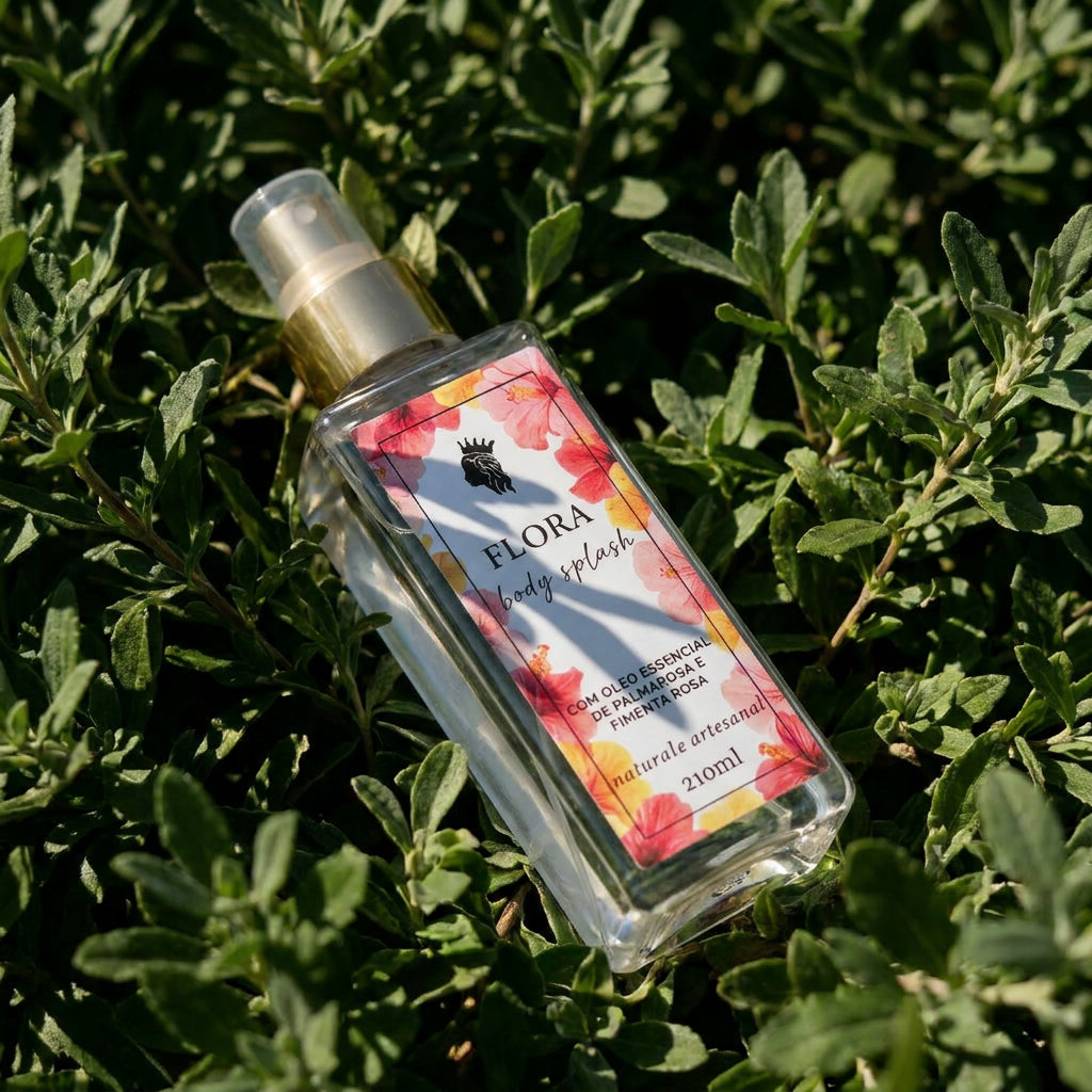 FLORA – Body Splash Natural com Palmarosa e Pimenta Rosa 210ml