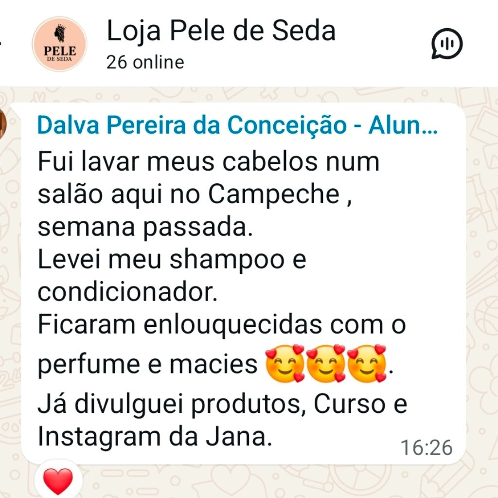 Shampoo Natural Pele de Seda Anti Queda - 250gr