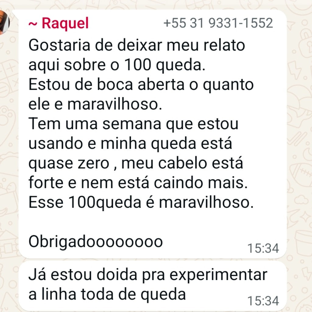 Tônico 100queda 150mL + Ebook Grátis